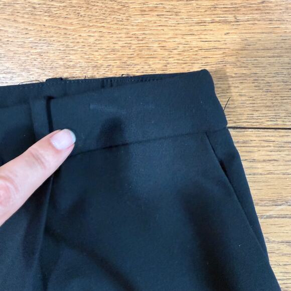 MNG by Mango Black Pants SZ 12 Pleated Straight Work Career Minimalist Academia - Picture 6 of 10